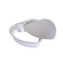 Huayishang Cake Pop Mold Baking Mold Love Anode Movable Bottom Cake Mold 8 Inch Heart-Shaped Chiffon Cheesecake Mold L, Kitchen Essentials Clearance Sale Silver