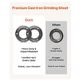 thumbnail image 4 of Grain Mill Grinder Plates - 2PCS Cast Iron Grinding Sheets for HN-2200/HN-3000, Corn Wheat Spice Mill Discs, Dry Food Grinder Replacement Parts, 4 of 9