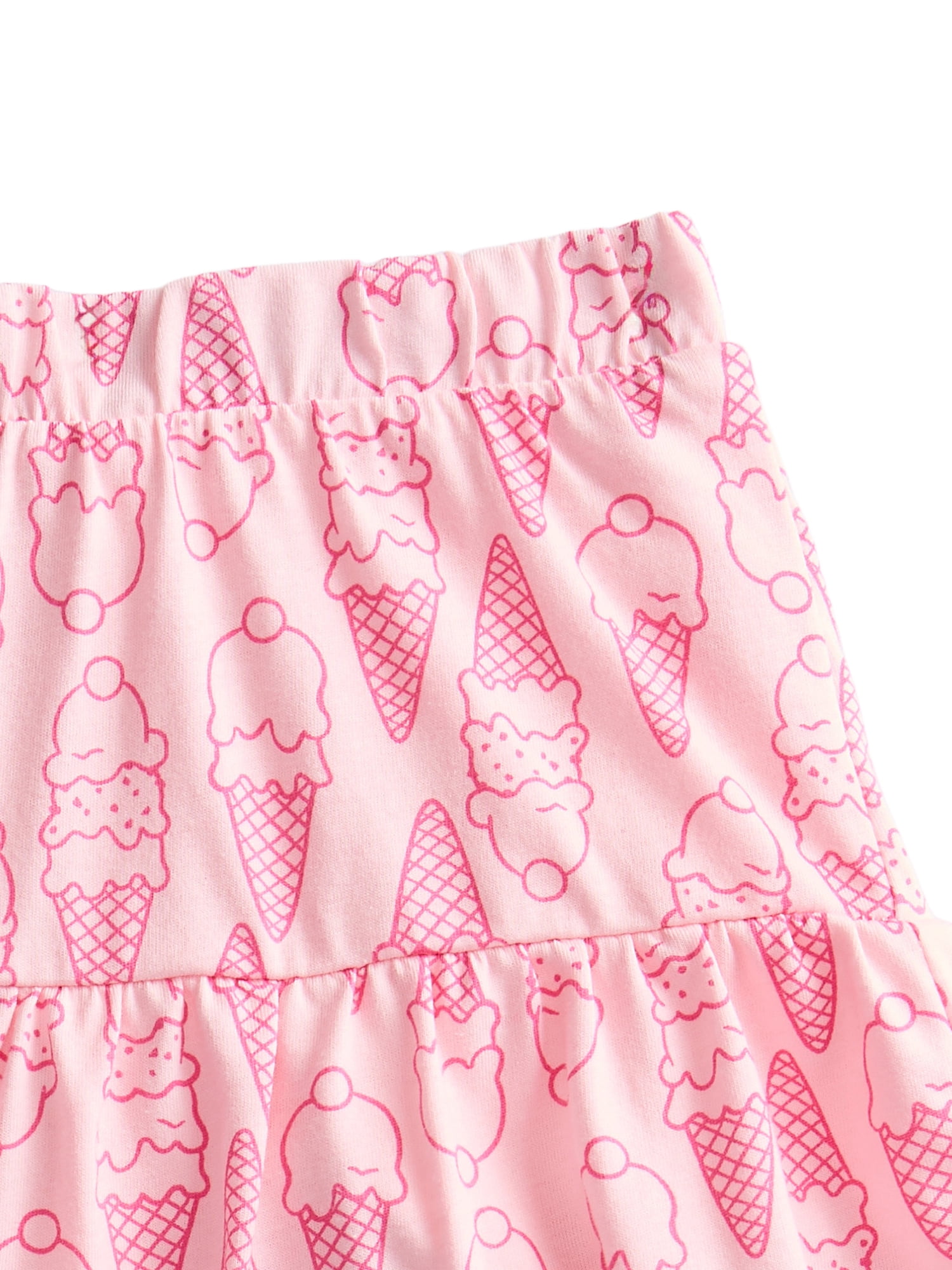 Wonder Nation Toddler Girls Tiered Ruffle Scooter Skirt, Sizes 18M-5T