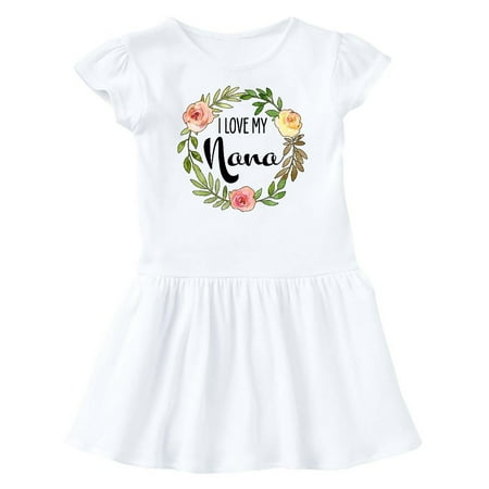 

Inktastic I Love my Nana- flower circle Gift Baby Girl Dress