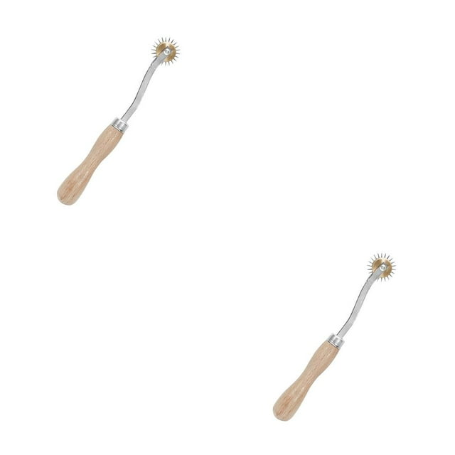 QualitChoice Tracing Wheel Home Accessories Exquisite Durable Tracing Wheel Practical Stitching Marker Professional Pattern Tracer Flat Bottom 2Set