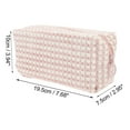 thumbnail image 3 of 1 Pc Bolsa de Maquillaje en Forma de Almohada para Mujeres para Vacaciones, Actividades al Aire Libre, Viaje, Color Rosa de Felpa, 3 of 3