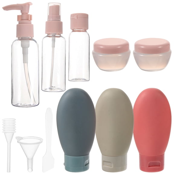 NIAIZEK 1Set Portable Cream Bottle Set Plastic Leak Proof Travel Storage Assorted Colors