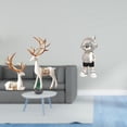 thumbnail image 2 of Estatua de escultura de ciervo,Estatua de ciervo,adorno de mesa,decoración del hogar,Colecciones de decoración de figuras de pareja de renos enamorados,Figura de escritorio,Estante con, 2 of 8