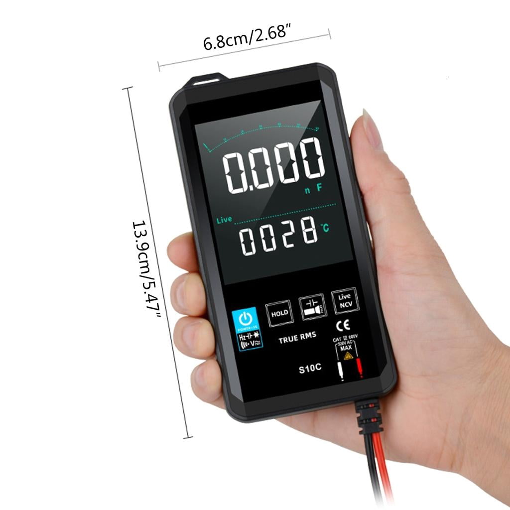 CEORPER Digital Multimeter 6000 Counts TRMS Auto-Ranging Color LCD Screen Voltmeter Fast Accurately Measures Voltage Current
