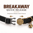 thumbnail image 2 of GoldTiger Vintage Style Leather Breakaway Cat Collar - Adjustable, Durable, Retro Bell - Suitable for All Types of Cats and Small Dogs, 2 of 7