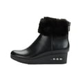 thumbnail image 2 of DKNY Womens Abri Faux Leather Faux Fur Lined Booties, 2 of 2
