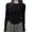 Black, variant on De Velvet Underneath Base Layer Shirt Women's Autumn Winter Brushed Round Neck Slim Long Sleeve T Shirt Top Workout Tops for Women