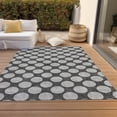 thumbnail image 6 of Addison Rugs Chantille Indoor/Outdoor Transitional Circles Charcoal Washable Rectangle Rug, 2'6" x 3'10", 6 of 6