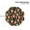 thumbnail image 2 of Lsque Edgehog and Mushrooms Pattern 4" Drink Coasters Set of 4, PVC Leather Absorbent Coasters, Table Coaster Set Decorative Coffee Cup Coasters Housewarming Gift -Octagon, 2 of 6