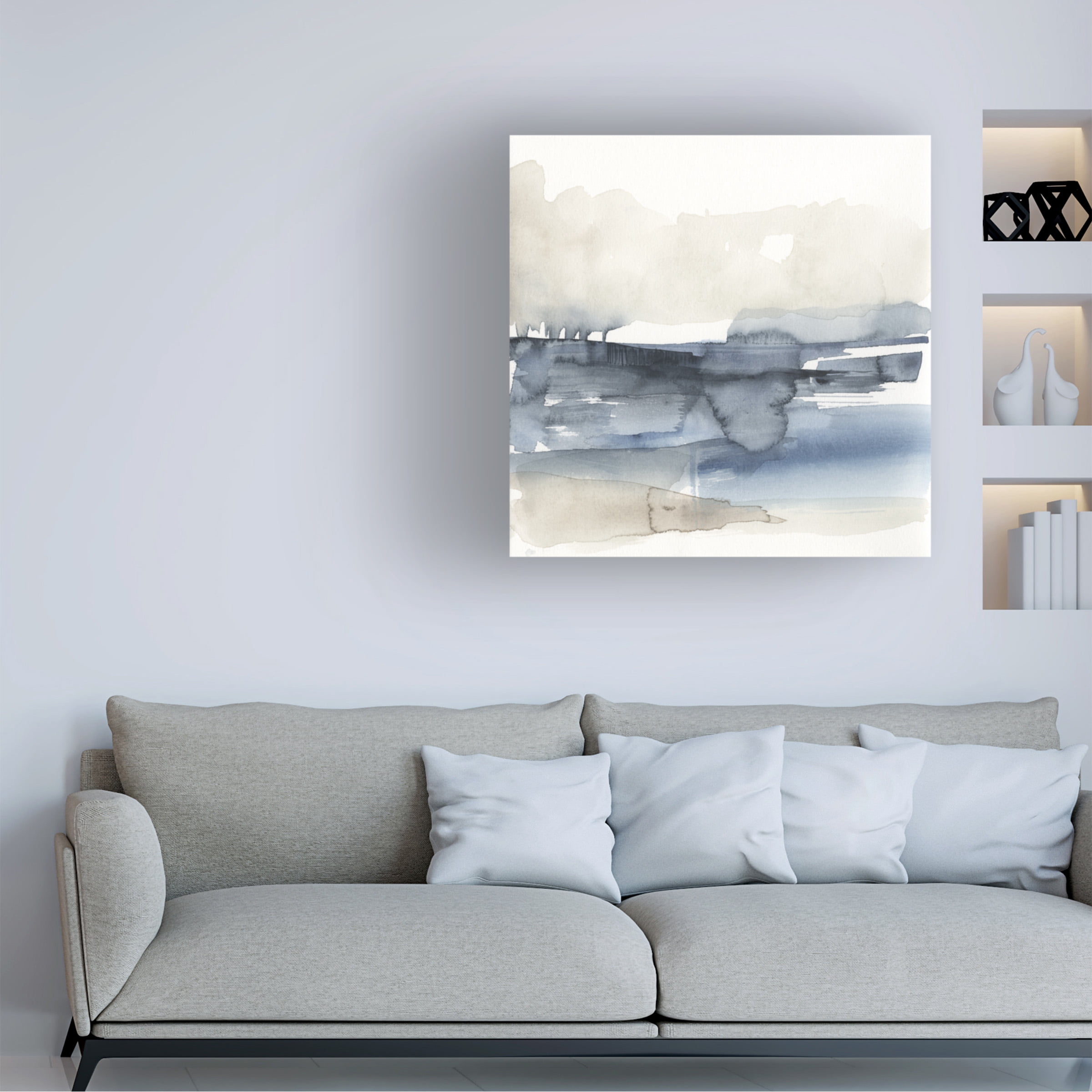 Jennifer Goldberger 'Fog on the Horizon V' Canvas Art