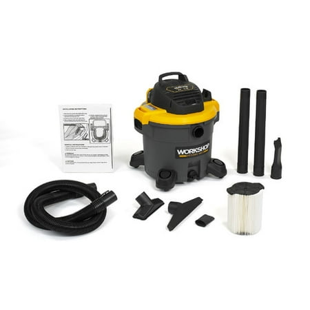 WORKSHOP Wet/Dry Vacs 12 Gallon 5.0 Peak HP High-Power General Purpose Wet / Dry Vacuum