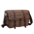 thumbnail image 4 of Mujeres Hombre Bolso Bolso Cámara Bolera Billetera Móviles Mercado Crossbody Pack Gran Capacidad Camping Flap Messenger Bolgénes Múltiples bolsillos Café grande Inevent AP004585-05, 4 of 6