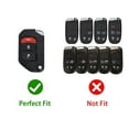 thumbnail image 2 of Key Cover Case, Zinc Alloy Metal Key Fob Case Protector Shell Compatible with Jeep Wrangler JL JLU Rubicon Gladiator JT Sahara JLU 2018-2021(3 Buttons, 2 of 8