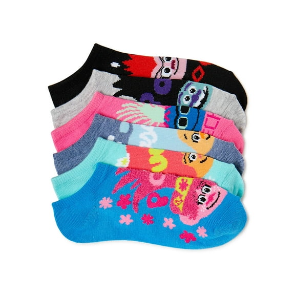 Trolls 2 Girls No Show Socks, 6-Pack