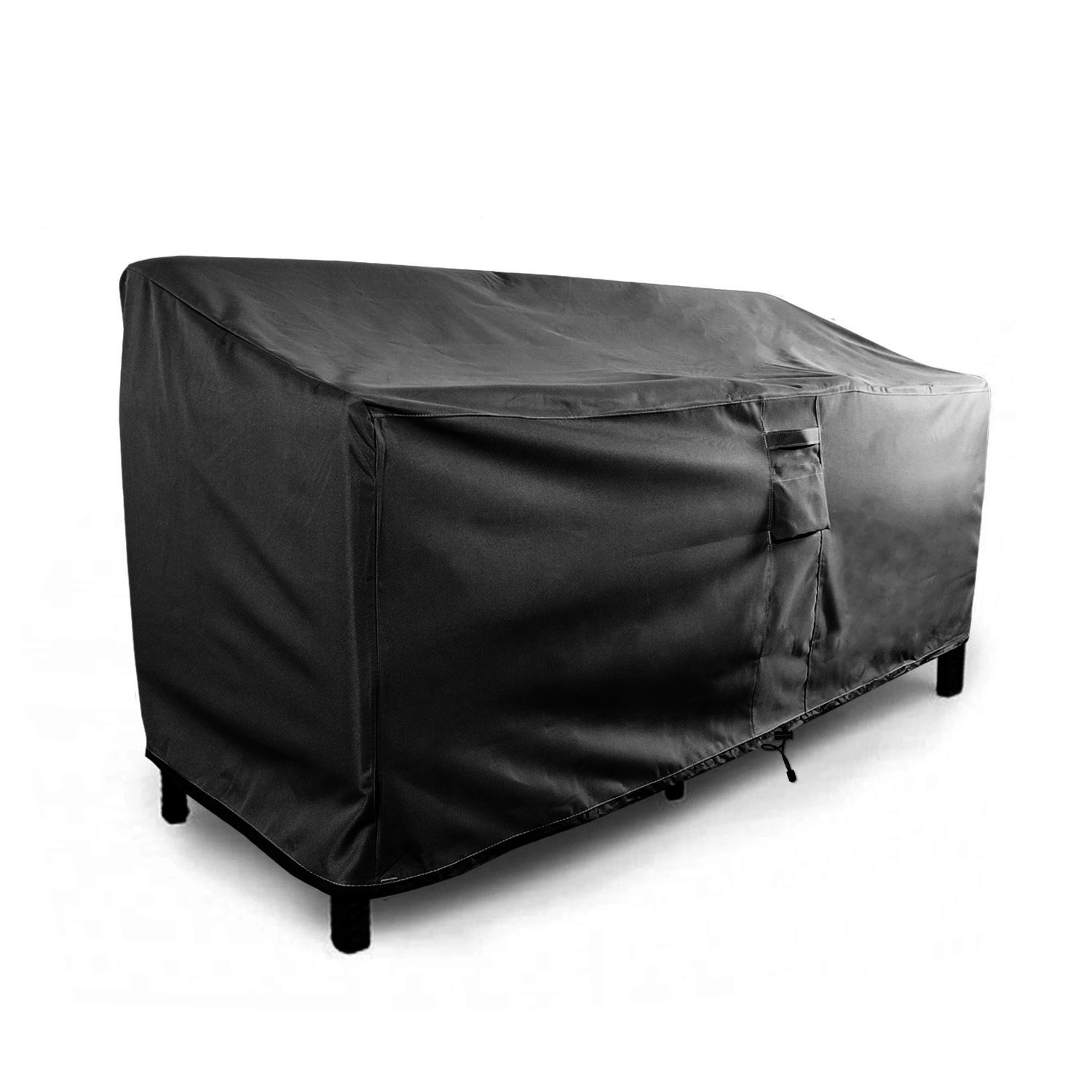 Outdoor Sofa Cover 88" x 32" x 33" Weatherproof Loveseat Outdoor Couch Patio Furniture Protector Large - Black - image 2 of 5