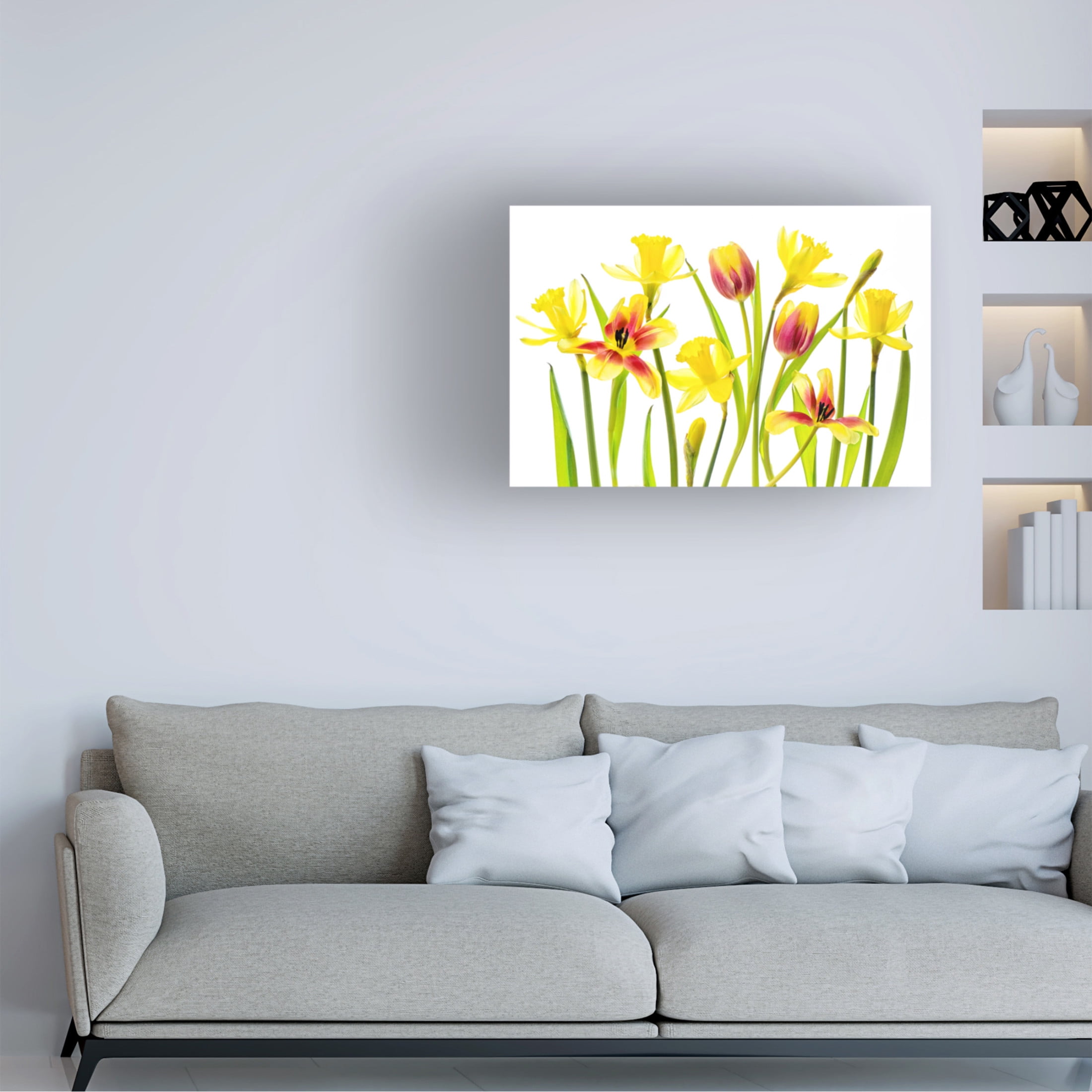 Canvas Wall Art - Jacky Parker 'Vibrant Spring' Wall Art for Living Room, Bedroom, or Office Décor by Trademark Fine Art - 47 x 30 Inches
