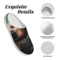 thumbnail image 5 of Lsque Daisy Sleeping Sloth Pattern Womens Comfort Cotton on Scuff With Memory Foam and Anti-skid Sole Slipper-37/38, 5 of 7