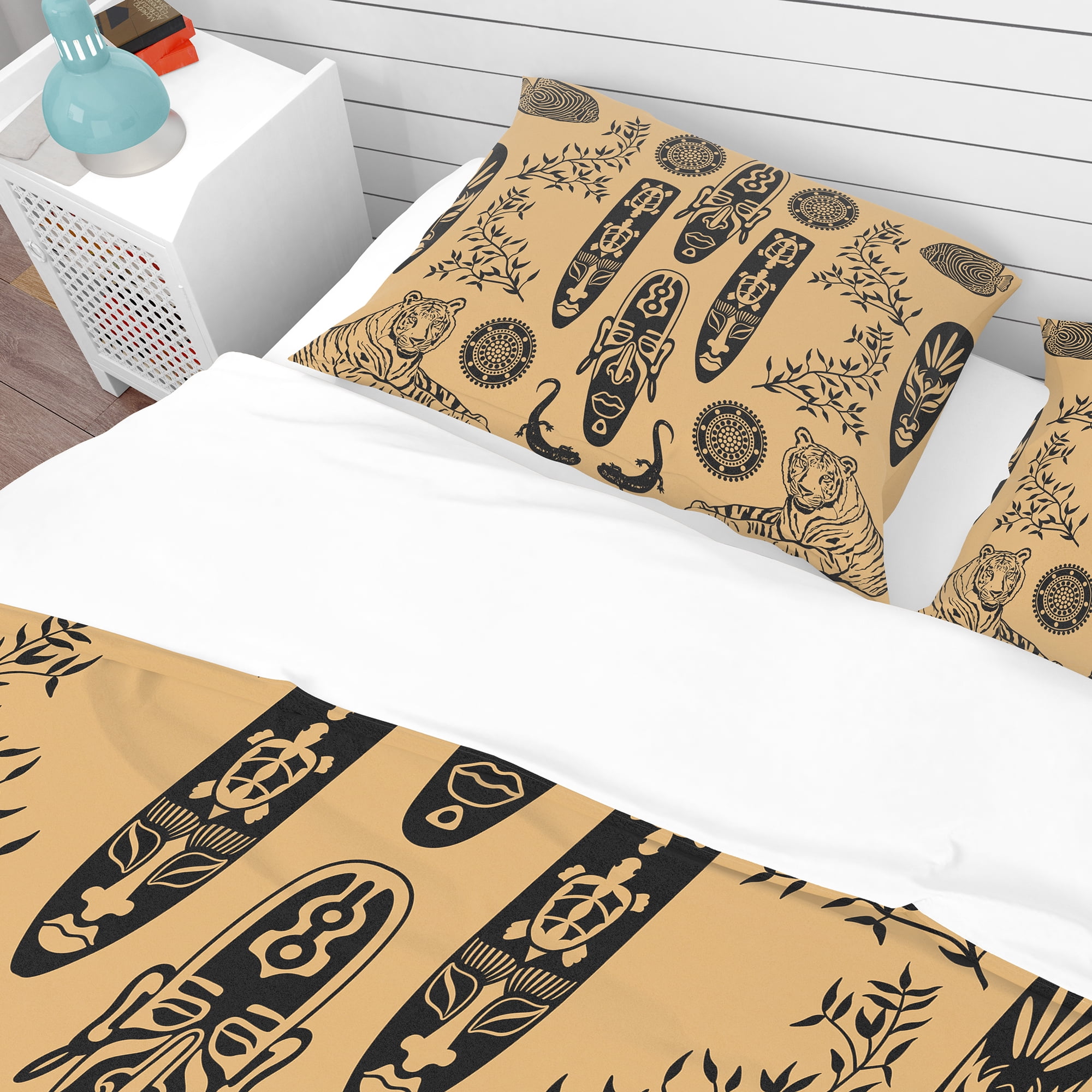 Designart 'Ethnic Decorative Mask' African Duvet Cover Set
