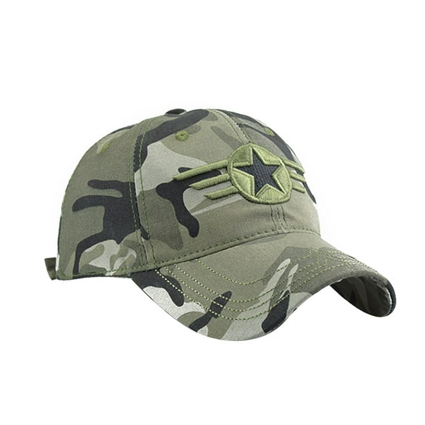 Ikemiter Men Baseball Hat Militarys Training Army Camouflage Cap Outdoor Camping Hiking Other Default