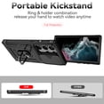thumbnail image 5 of Dteck for Samsung Galaxy S24 Ultra Case with Screen Protector, Sliding Camera Protection Rotated Ring Kickstand Military Grade Shockproof Protective Cover for Samsung Galaxy S24 Ultra 5G,Black, 5 of 8