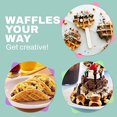thumbnail image 1 of Minimáquina para hacer waffles antiadherente eléctrica de 4,5 pulgadas, diseño compacto, para preparar bocadillos, sándwiches y huevos, fácil de limpiar, enchufe estadounidense verde, 1 of 8