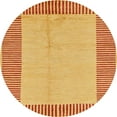 thumbnail image 1 of Ahgly Company Indoor Round Abstract Orange Abstract Area Rugs, 4' Round, 1 of 6