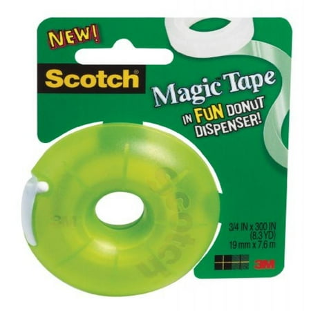 Scotch Magic Tape Donut Dispenser, 3/4 x 300 Inches (155)