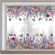thumbnail image 1 of Calcomanías para ventanas de 15 x 46 con diseño de mariposas y flores grandes, reutilizables, con diseño de flores de primavera, girasol, enredadera, para evitar que los pájaros y las mascotas, 1 of 7