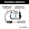 Lippert Components M6V232201 Auto Level Jack Hall Effect Remote Rear