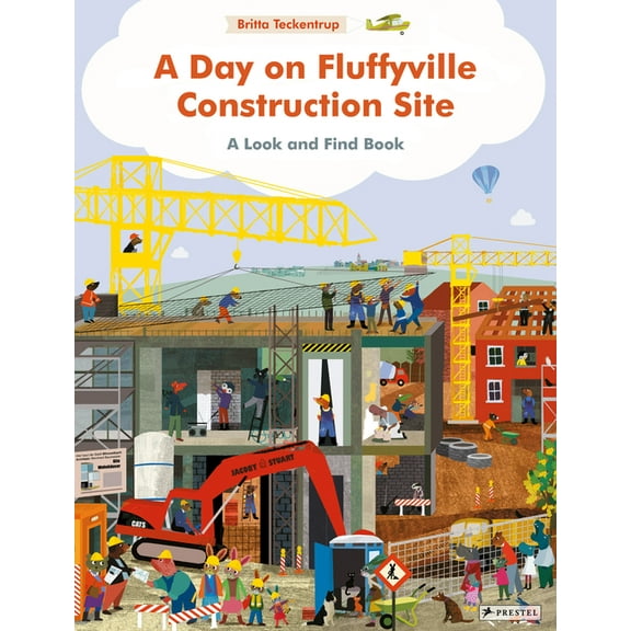 A Day on Fluffyville Construction Site: A Look and Find Book, (Board Book)