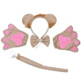 thumbnail image 4 of 1 Juego de diadema con orejas de león, accesorio de decoración para Cosplay, pajarita decorativa con cola de lazo, 4 of 7