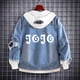 thumbnail image 3 of JoJo's Bizarre Adventure Chaquetas vaqueras Anime Fifures Hole Coat Sudaderas Para Hombres Jean Cosplay disfraces regalos de navidad, 3 of 5