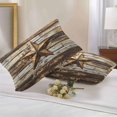 thumbnail image 3 of Outdoor Pillow Cover Metallic Stars Set of 2 Waterproof Throw Pillowcases Wood Grain Decorative Patio Furniture Pillows for Couch Garden Indoor & Outdoor Use, 3 of 9