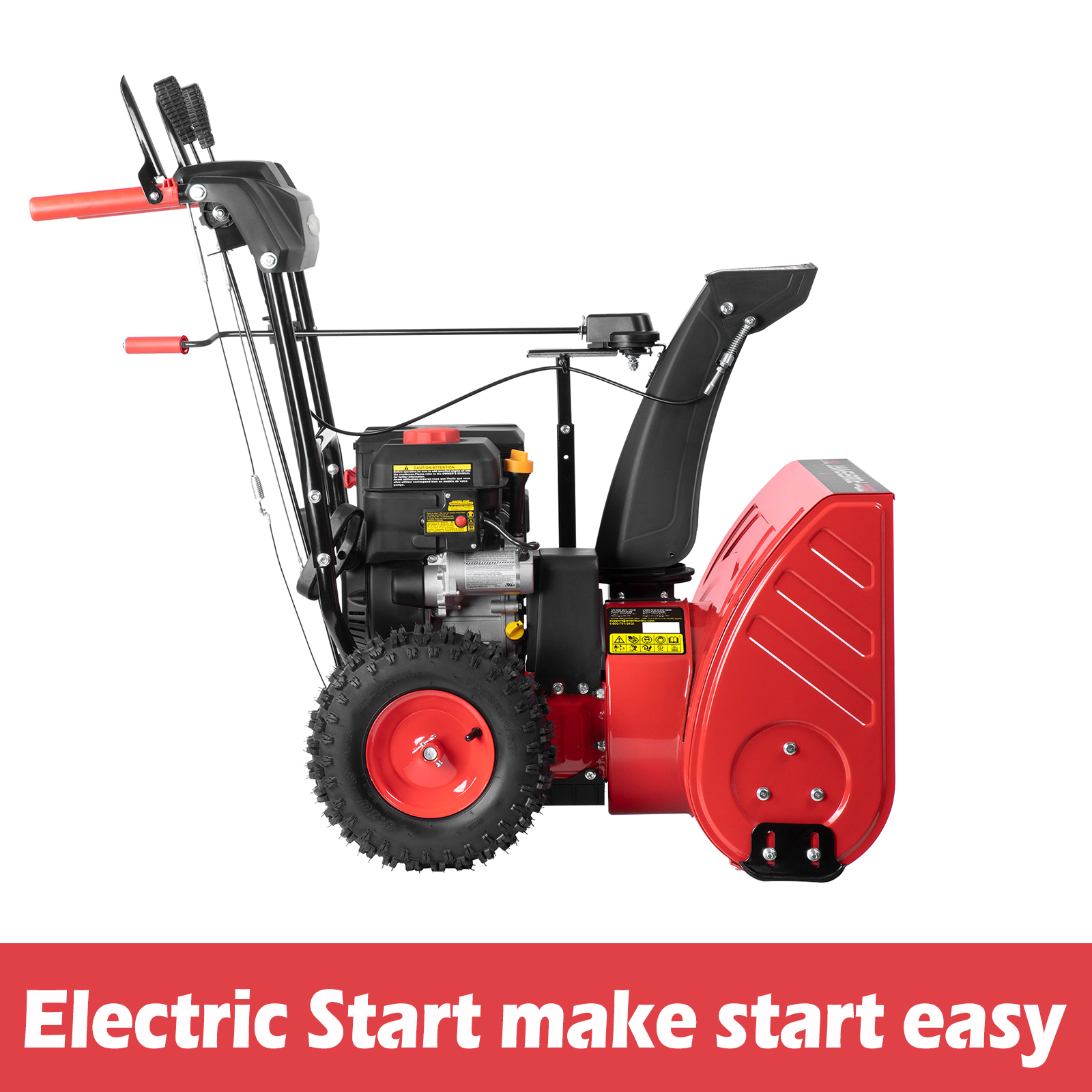PowerSmart 26 in. Two-Stage Electric Start 252CC Self Propelled Gas Snow Blower - image 4 of 5