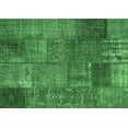 thumbnail image 1 of Ahgly Company Indoor Rectangle Patchwork Emerald Green Transitional Area Rugs, 5' x 7', 1 of 4