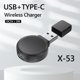 thumbnail image 1 of Base de carga magnética para reloj inteligente Mini USB tipo C inalámbrico para iWatch 7 6 5 4 Universal Accesorios Electrónicos, 1 of 9