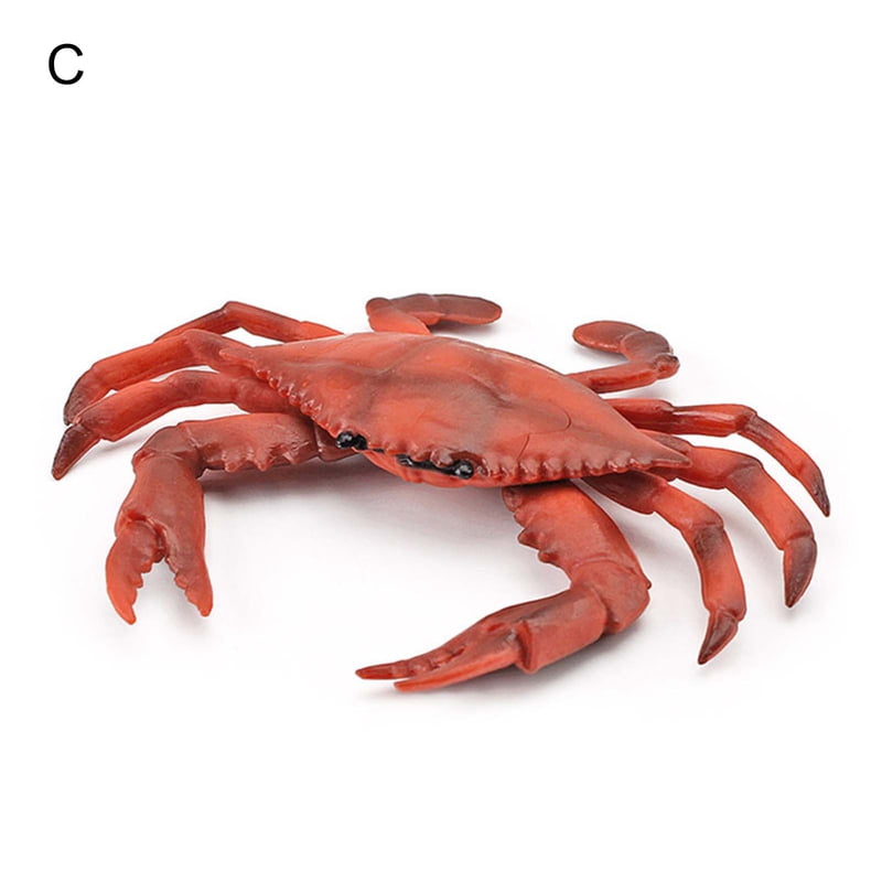 Educational Home Simulation Crab Sea Animal Model Toy Gifts Plastic Realistic 