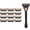 1 and 12 comb, variant on 4/12/24 Pcs 5-layer Men's Razor Fusion Pro Power Shaving Shaver Male Face Beard Hair Trimmer 5 Layer Blades Replacement Refills