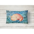 thumbnail image 2 of Carolines Treasures BB8523PW1216 Crab Canvas Fabric Decorative Pillow, 12H x16W, multicolor, 2 of 3