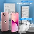 thumbnail image 2 of Fzchun-pour Étui iPhone 13: Étui de Téléphone Robuste de Qualité Militaire avec 2 Verres Trempés & Protection de Caméra / Dos en Silicone Antichoc Étui Rigide PC pour iPhone 13 6.1 Pouces - Rosegold, 2 of 4