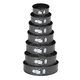 thumbnail image 1 of "7 Moldes Para Pastel Desmontables Tartas Postre Reposteria Malubero Negros ", 1 of 5