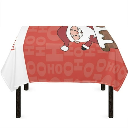 

HOTYD Christmas Themed Rectangular Tablecloth Dining Table Cover Made of Polyester Material Suitable for All Seasons kitchen Restaurant Camping Party Size L