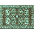 thumbnail image 1 of Ahgly Company Indoor Rectangle Persian Turquoise Blue Traditional Area Rugs, 6' x 9', 1 of 4