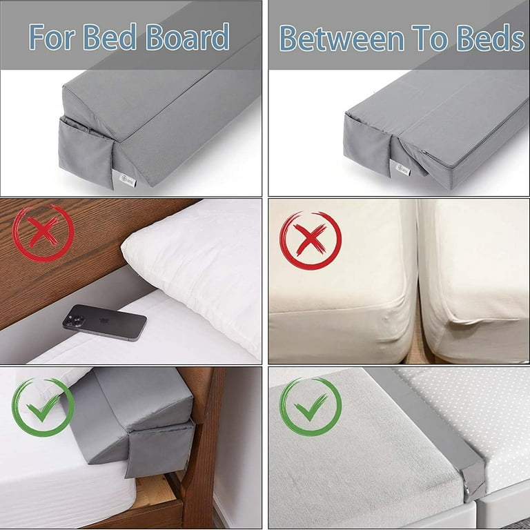 SnugStop Bed Wedge Gap Filler Between Your Headboard and Mattress (King)