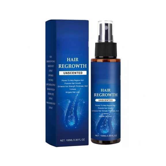 Alvantor Hair Regrowth Serum Spray for Dry Hair Repair, Shine, and Scalp Nourishment, 3.38 fl. oz.