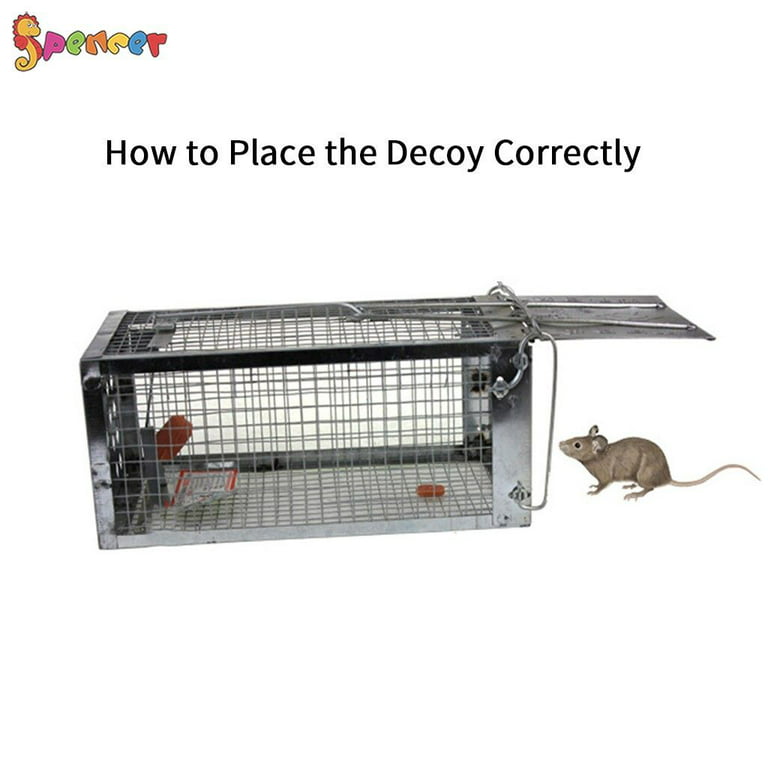 1/2/3X Rat Trap Cage Small Live Animal Pest Rodent Mouse Control Catch  Hunting