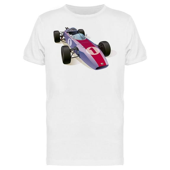 Retro Racing Car Cartoon T-Shirt Men -Image by Shutterstock, Male 3X-Large