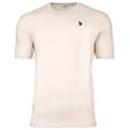 thumbnail image 1 of U.S. POLO ASSN. T-shirt pour Homme – jersey Cardé, Col Rond, logo Brodé, Coton Beige TG (Très Grand), 1 of 3