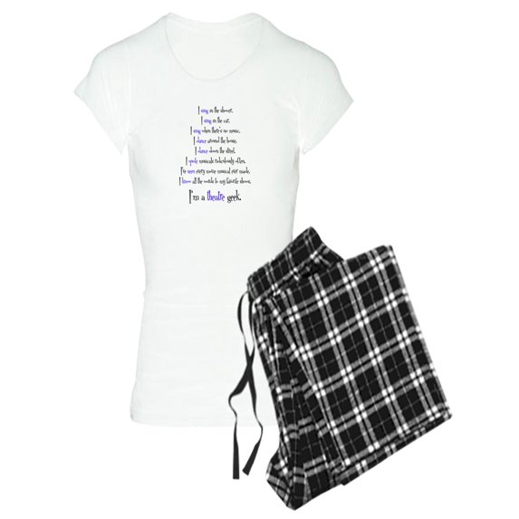 CafePress - Theatre Geek 2 Pajamas - Women's Light Pajamas